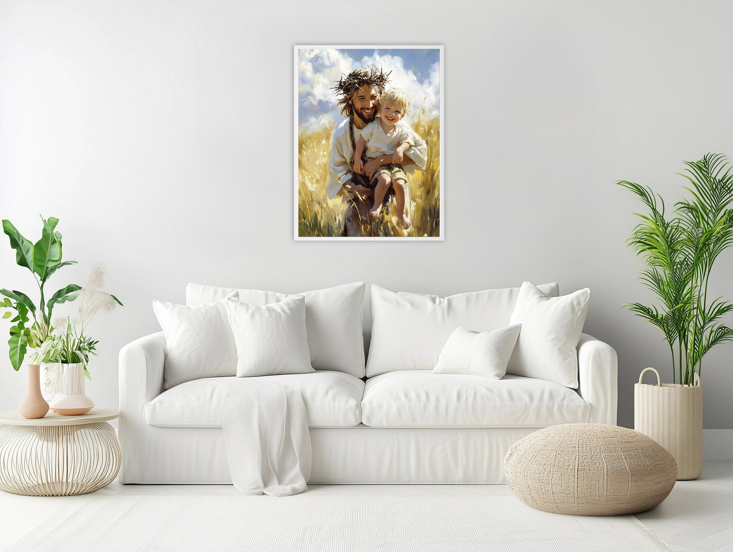 Jesus Love Boy | Jesus Holding Boy | Jesus Oil Painting | The Living Christ | Christian Wall Art | Bible Art | Jesus is Among Us | LDS Art