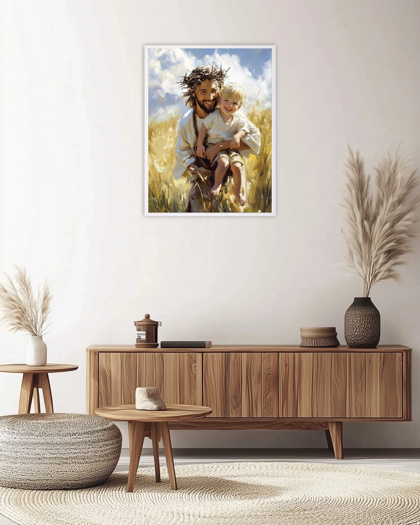 Jesus Love Boy | Jesus Holding Boy | Jesus Oil Painting | The Living Christ | Christian Wall Art | Bible Art | Jesus is Among Us | LDS Art