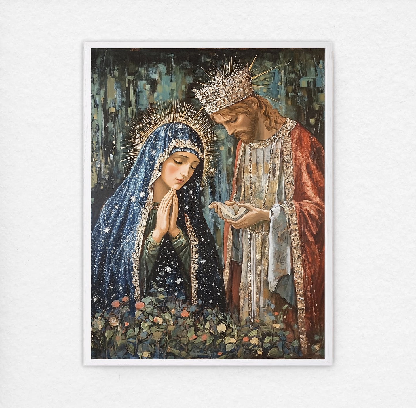 Holy Family | Our Lady and Joseph | Holy Family Oil Painting | The Living Family | Christian Wall Art | Bible Art | Fantasy World | LDS Art