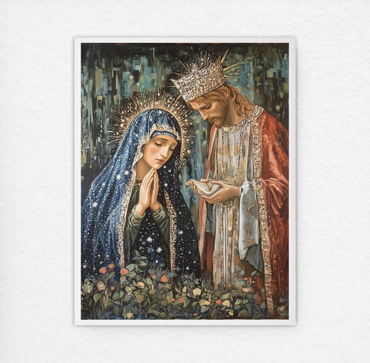 Holy Family | Our Lady and Joseph | Holy Family Oil Painting | The Living Family | Christian Wall Art | Bible Art | Fantasy World | LDS Art