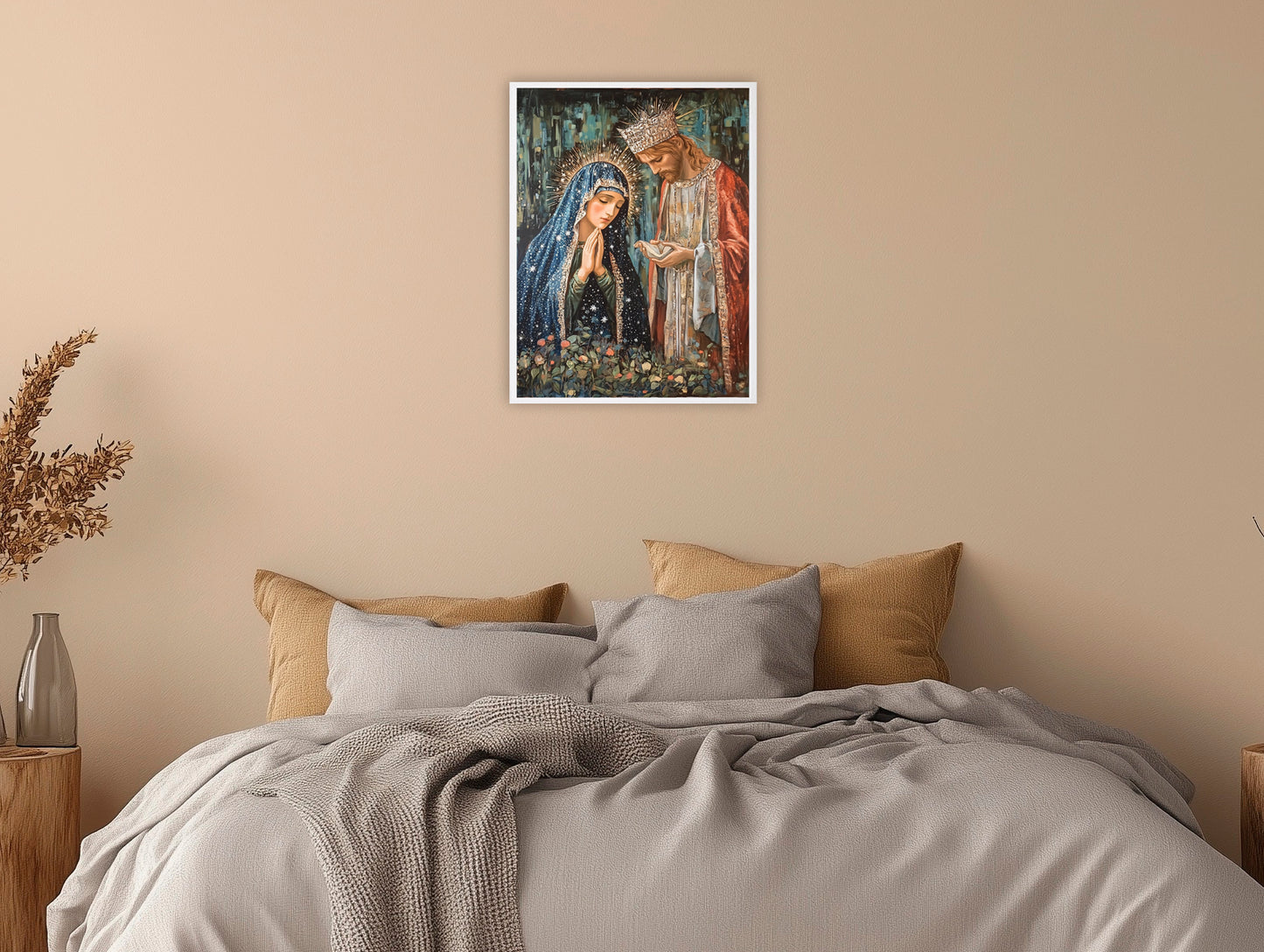 Holy Family | Our Lady and Joseph | Holy Family Oil Painting | The Living Family | Christian Wall Art | Bible Art | Fantasy World | LDS Art