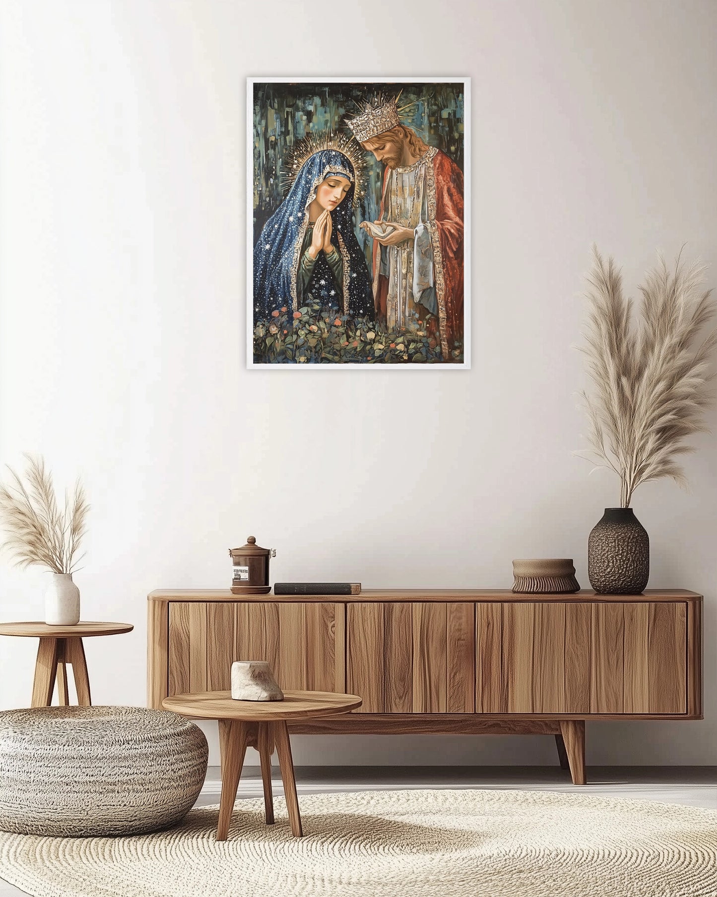 Holy Family | Our Lady and Joseph | Holy Family Oil Painting | The Living Family | Christian Wall Art | Bible Art | Fantasy World | LDS Art
