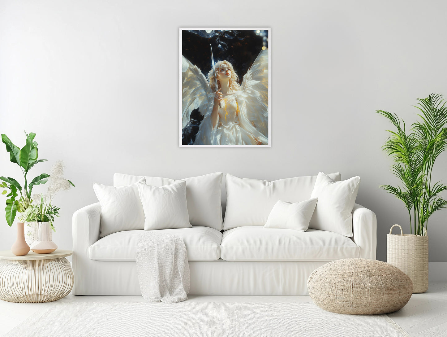 Surreal Angel | Angel of Justice | Angel Oil Painting | Christian Creative Art | Christian Wall Art | Bible Art | Surrealist Art | LDS Art