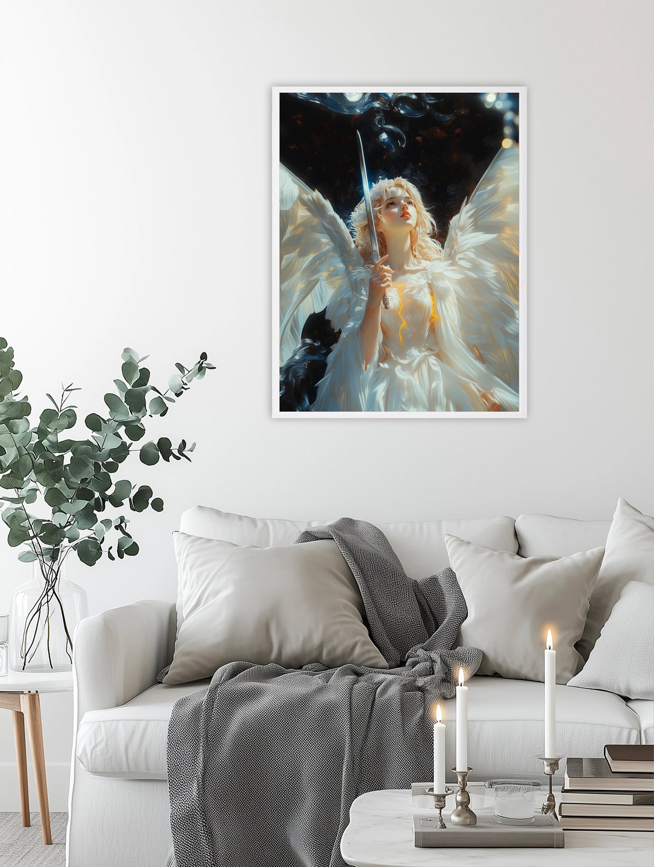 Surreal Angel | Angel of Justice | Angel Oil Painting | Christian Creative Art | Christian Wall Art | Bible Art | Surrealist Art | LDS Art