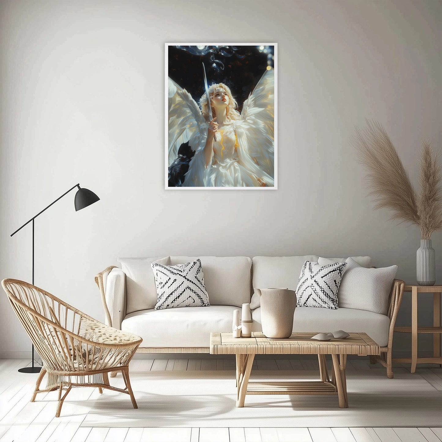 Surreal Angel | Angel of Justice | Angel Oil Painting | Christian Creative Art | Christian Wall Art | Bible Art | Surrealist Art | LDS Art