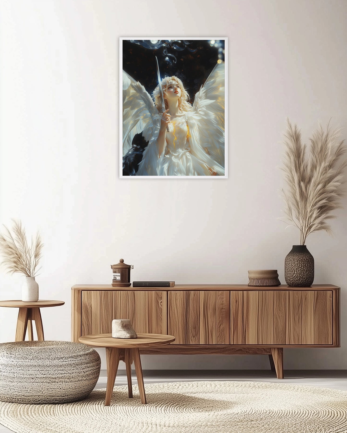 Surreal Angel | Angel of Justice | Angel Oil Painting | Christian Creative Art | Christian Wall Art | Bible Art | Surrealist Art | LDS Art