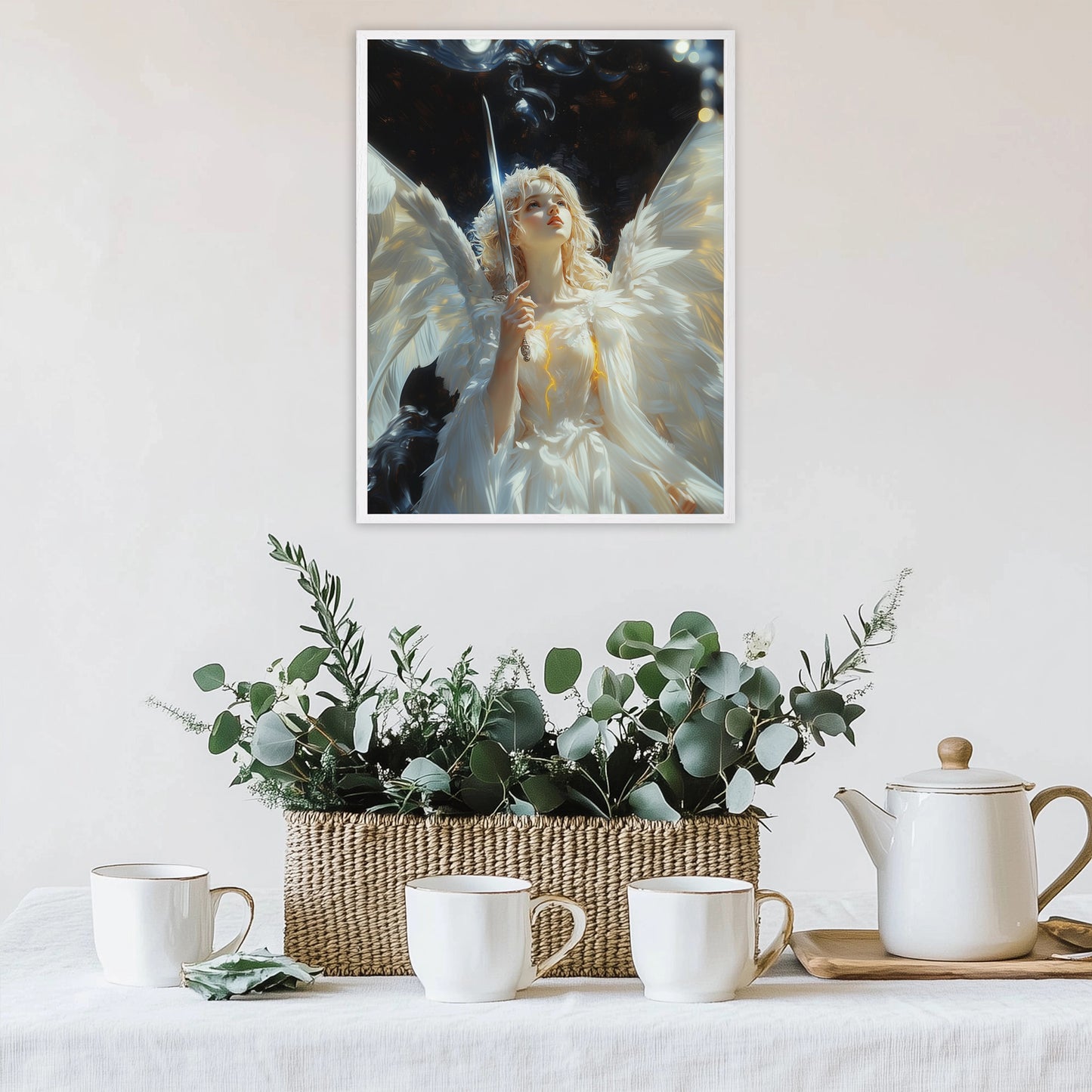 Surreal Angel | Angel of Justice | Angel Oil Painting | Christian Creative Art | Christian Wall Art | Bible Art | Surrealist Art | LDS Art