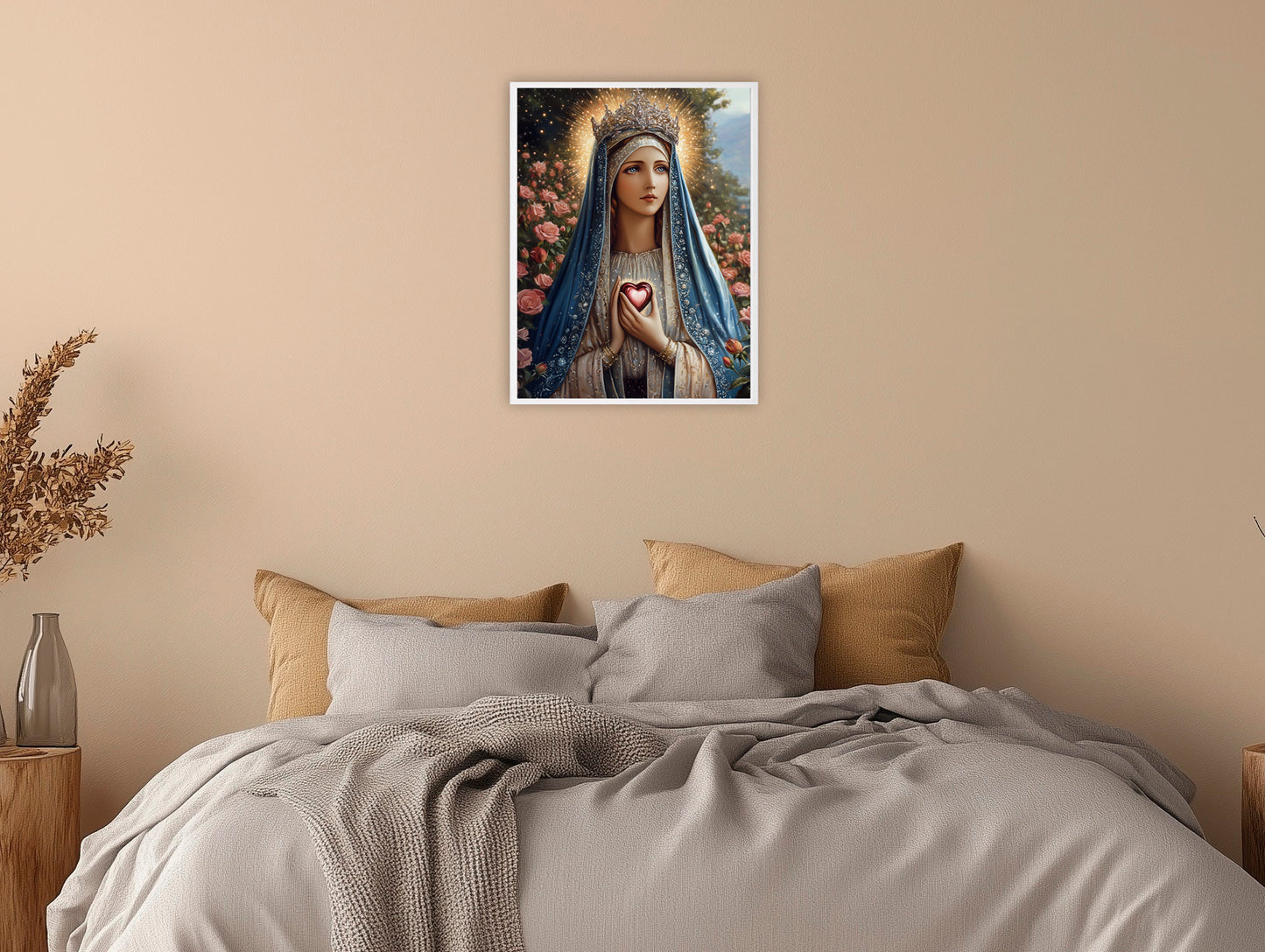 Sacred Heart of Mary | Our Lady Art | Classical Our Lady Oil Painting | Picture of Our Lady | Bible Art | Fantasy World | LDS Art