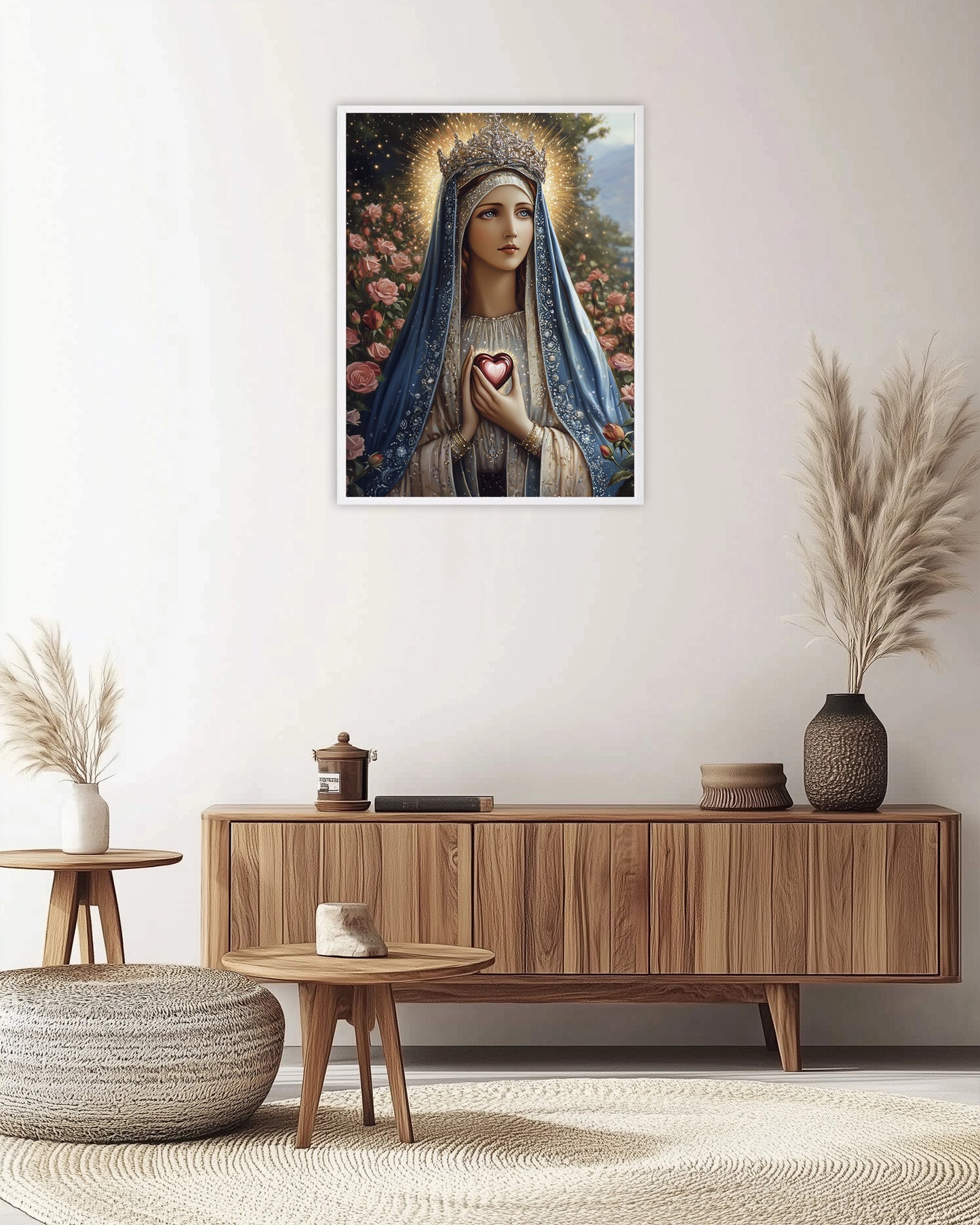 Sacred Heart of Mary | Our Lady Art | Classical Our Lady Oil Painting | Picture of Our Lady | Bible Art | Fantasy World | LDS Art