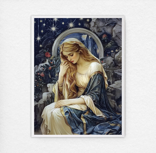 Mary Magdalene | Bible Story Art | Classical Mary Magdalene Oil Painting | Picture of Mary Magdalene | Bible Art | Fantasy World | LDS Art