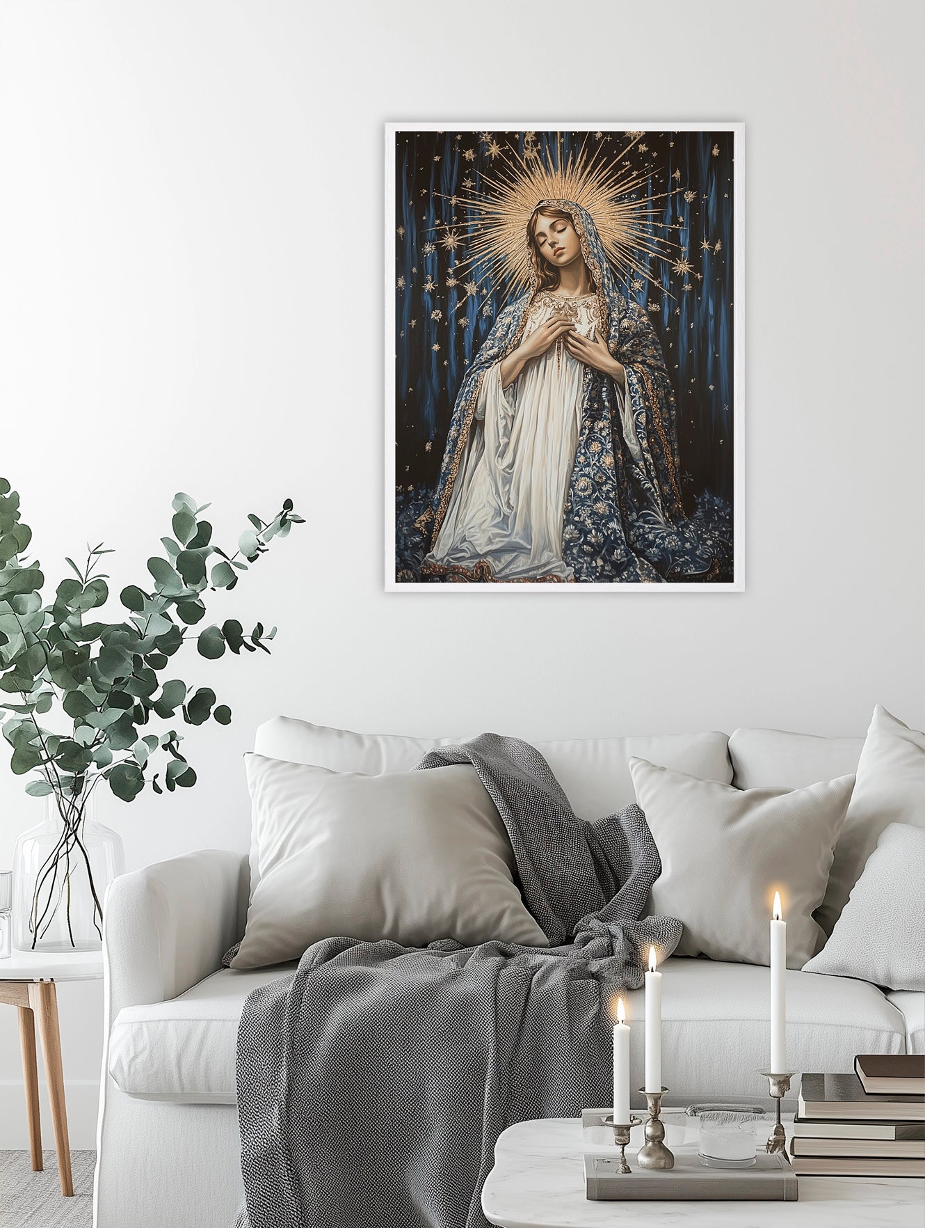 Our Lady | Holy Eternity - Our Lady | Our Lady Oil Painting | The Living Our Lady | Christian Wall Art | Jesus is Among Us | LDS Art