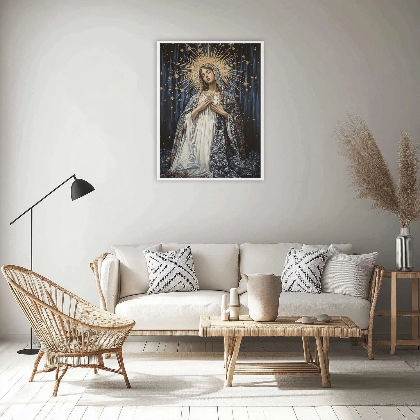 Our Lady | Holy Eternity - Our Lady | Our Lady Oil Painting | The Living Our Lady | Christian Wall Art | Jesus is Among Us | LDS Art