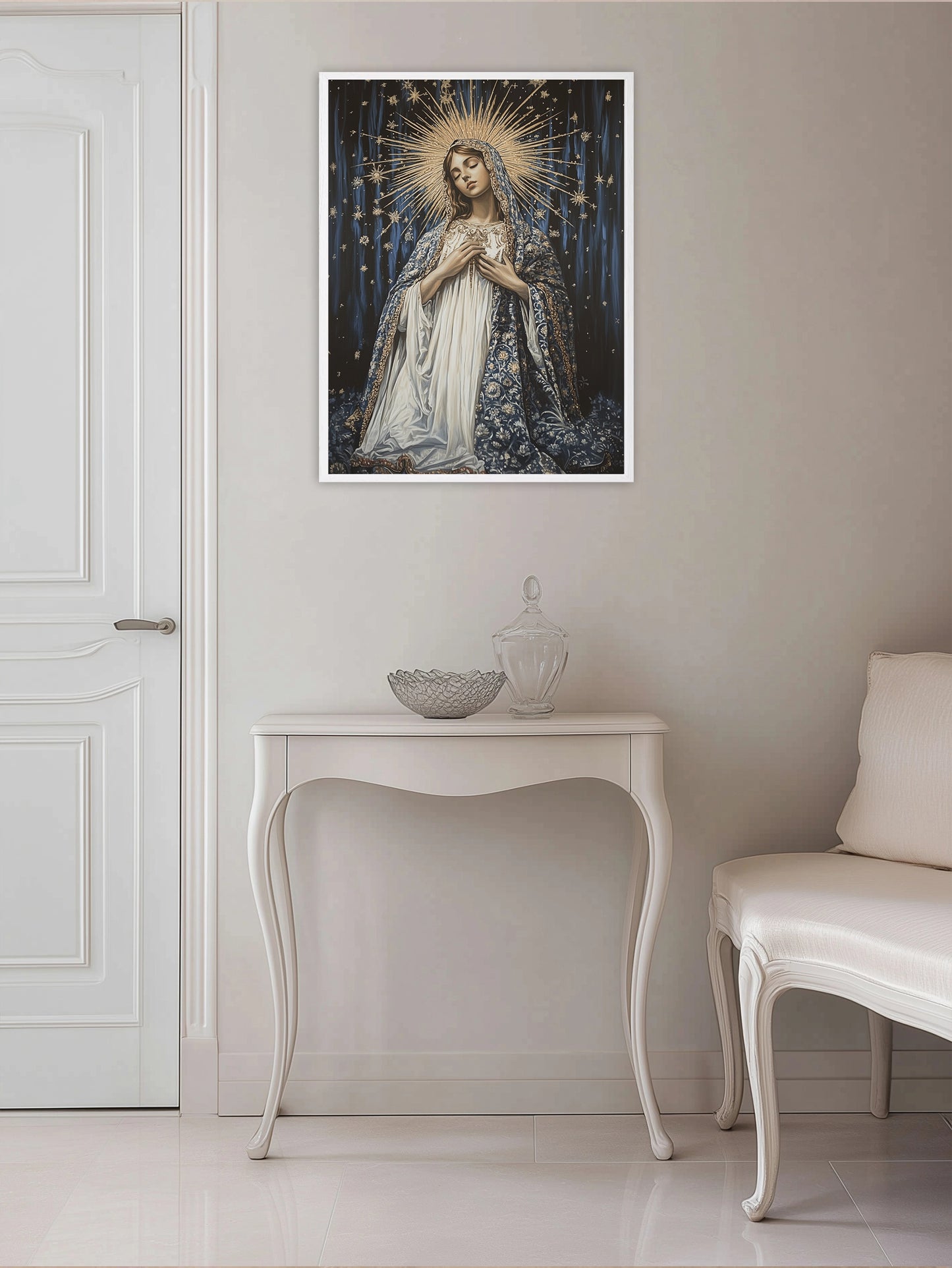 Our Lady | Holy Eternity - Our Lady | Our Lady Oil Painting | The Living Our Lady | Christian Wall Art | Jesus is Among Us | LDS Art