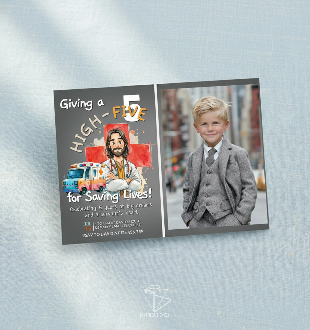 可编辑圣诞贺卡：圣诞老人来信、耶稣、气球和精灵的到来（可打印数字模板 0016）