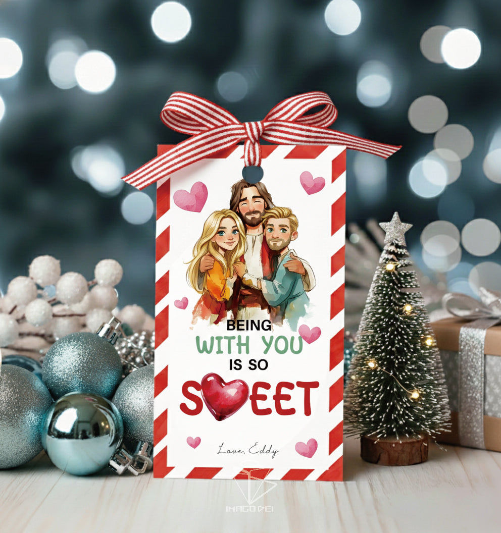 Customization Christian Valentine Card, Sweet Love Note, Religious Couple Gift (Printable Digital Template 0017)