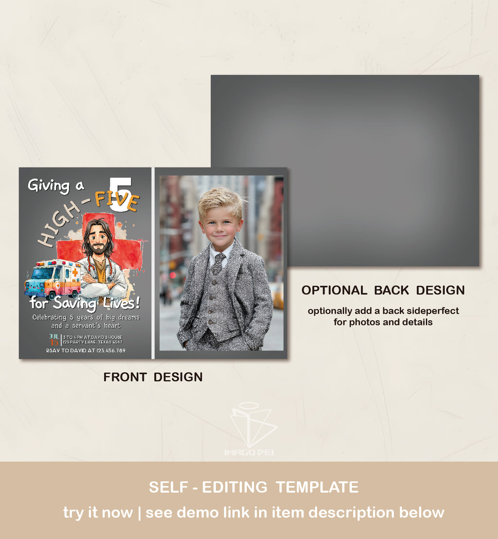 可编辑圣诞贺卡：圣诞老人来信、耶稣、气球和精灵的到来（可打印数字模板 0016）