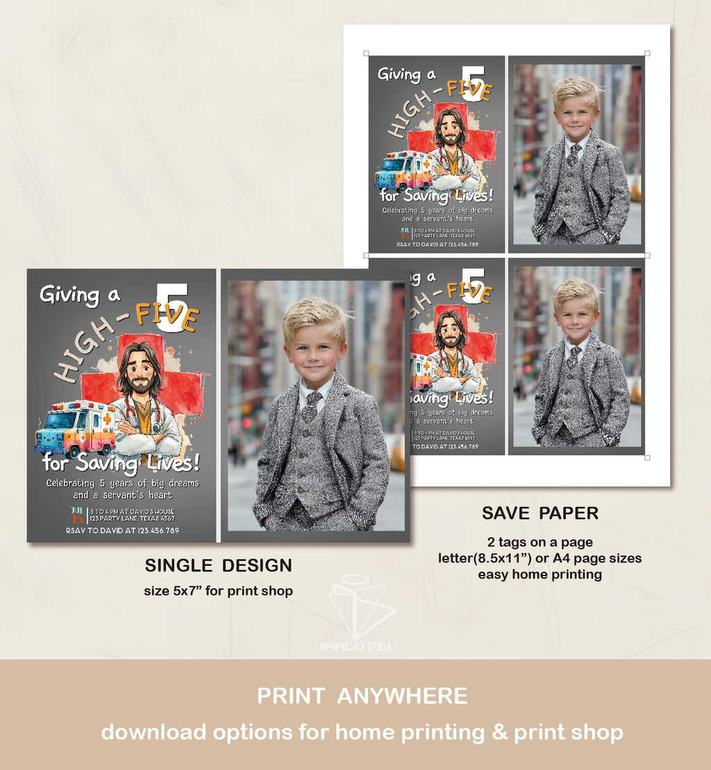 可编辑圣诞贺卡：圣诞老人来信、耶稣、气球和精灵的到来（可打印数字模板 0016）