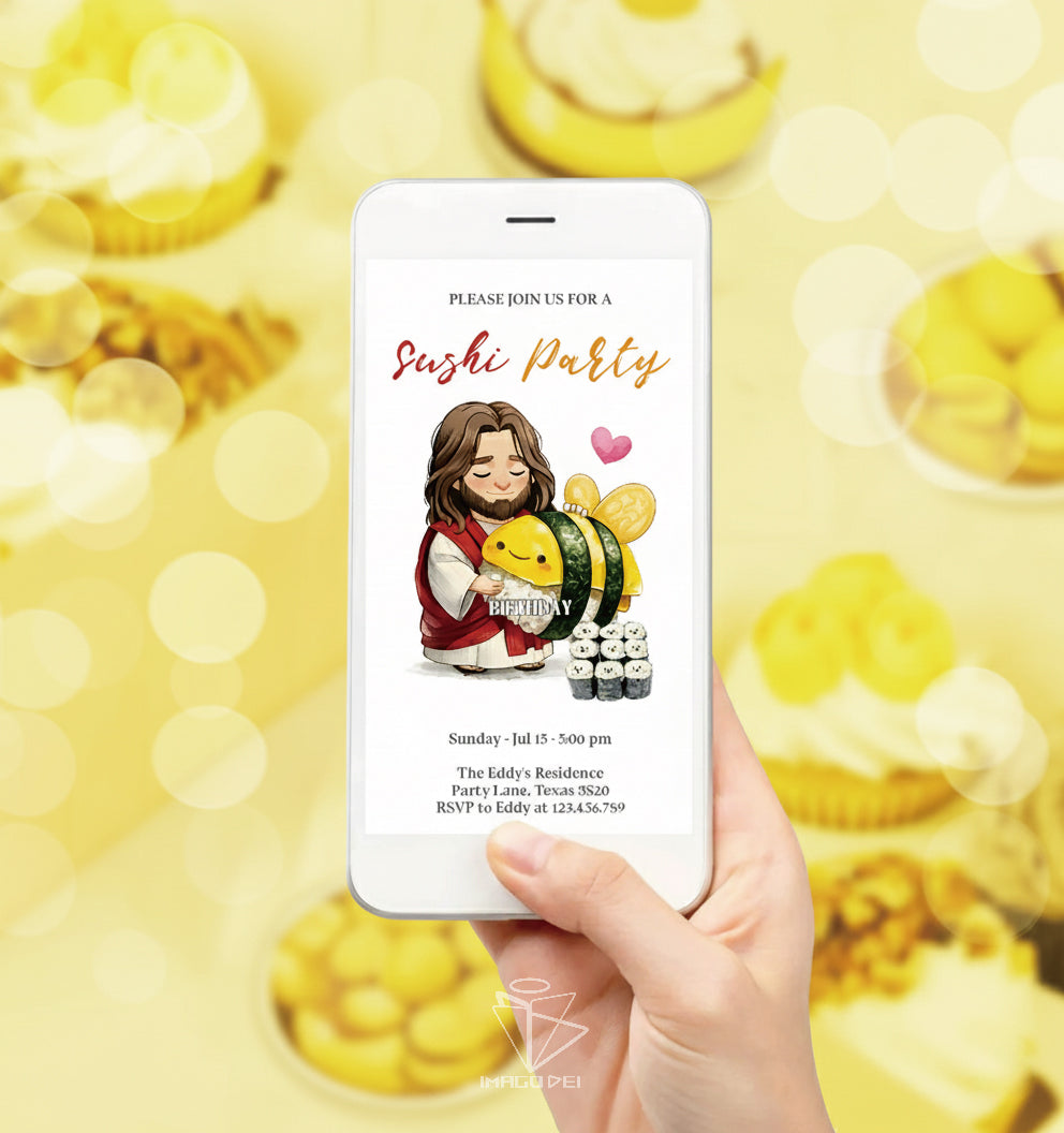 可编辑圣诞贺卡：圣诞老人来信、耶稣、气球和精灵的到来（可打印数字模板 0016）