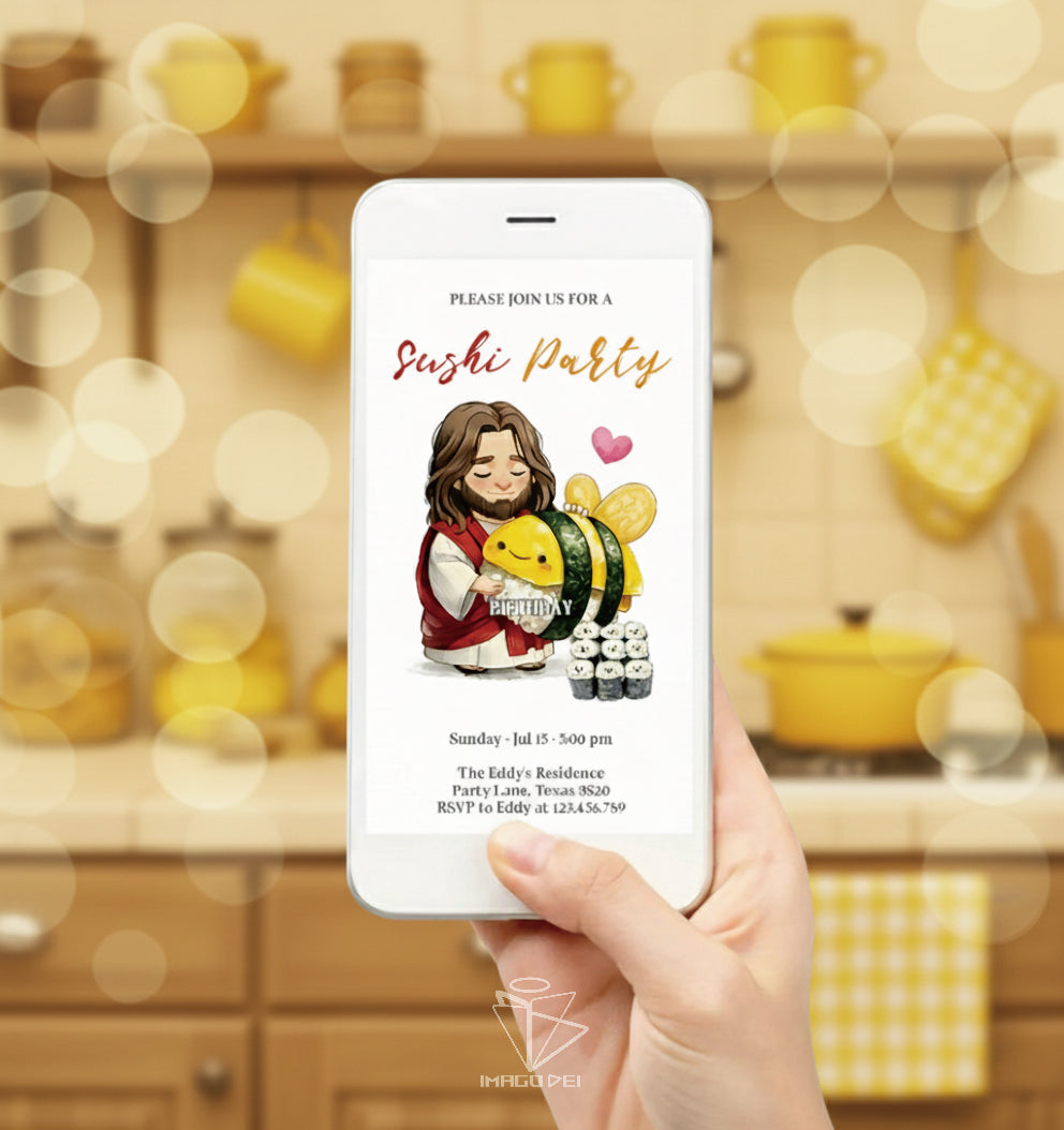 可编辑圣诞贺卡：圣诞老人来信、耶稣、气球和精灵的到来（可打印数字模板 0016）