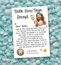 Jesus Tooth Fairy Team Letter, First-Tooth Certificate, Christian Kids Receipt (Printable Digital Template 0024)