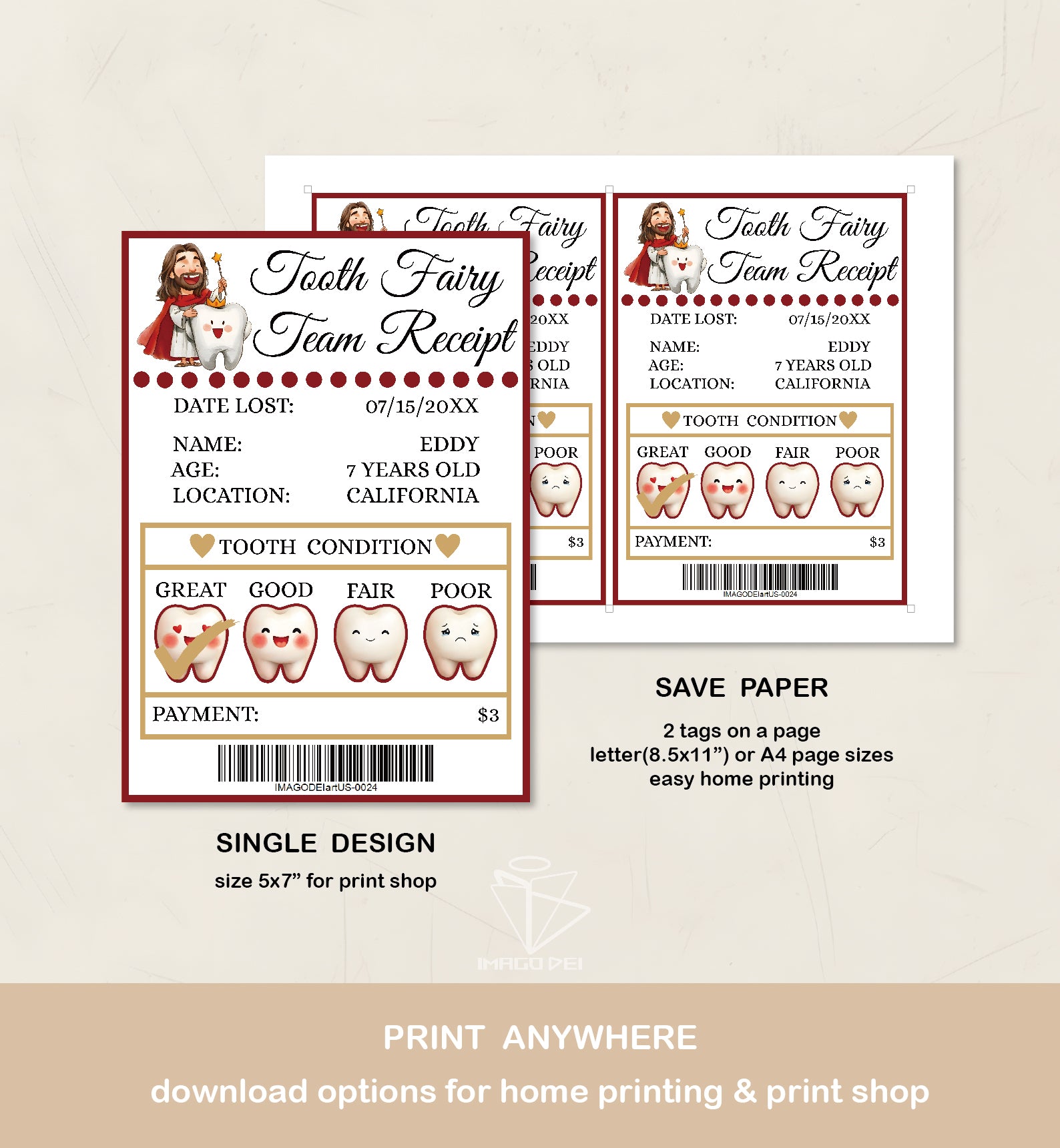 可编辑圣诞贺卡：圣诞老人来信、耶稣、气球和精灵的到来（可打印数字模板 0016）