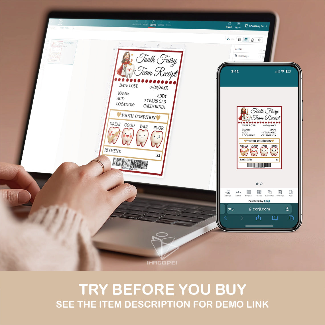 可编辑圣诞贺卡：圣诞老人来信、耶稣、气球和精灵的到来（可打印数字模板 0016）