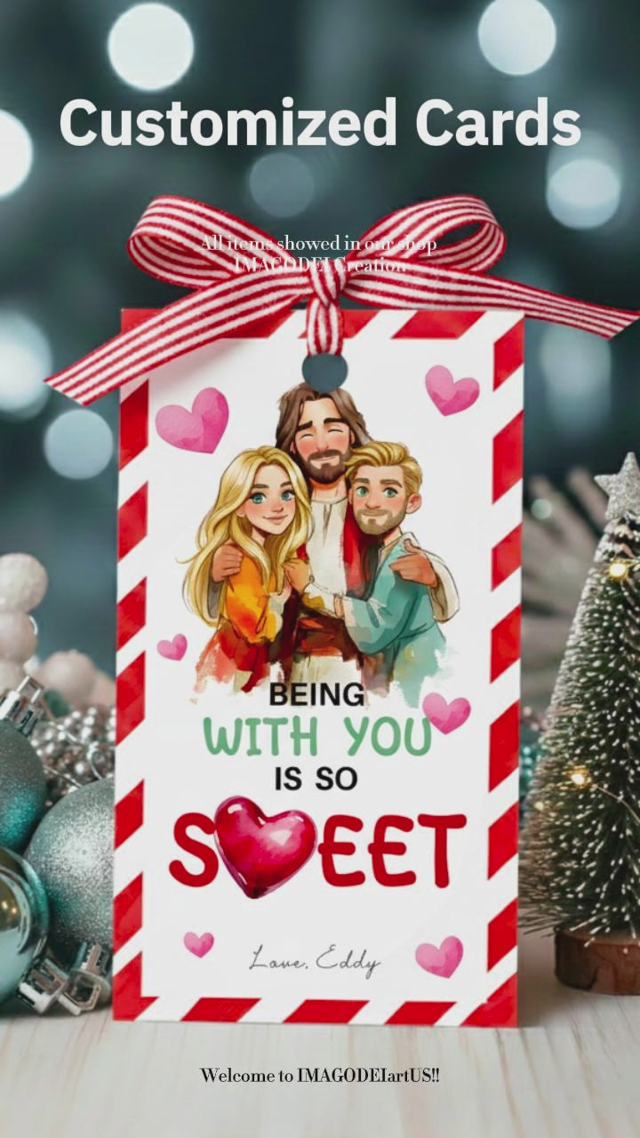 Customization Christian Valentine Card, Sweet Love Note, Religious Couple Gift (Printable Digital Template 0017)